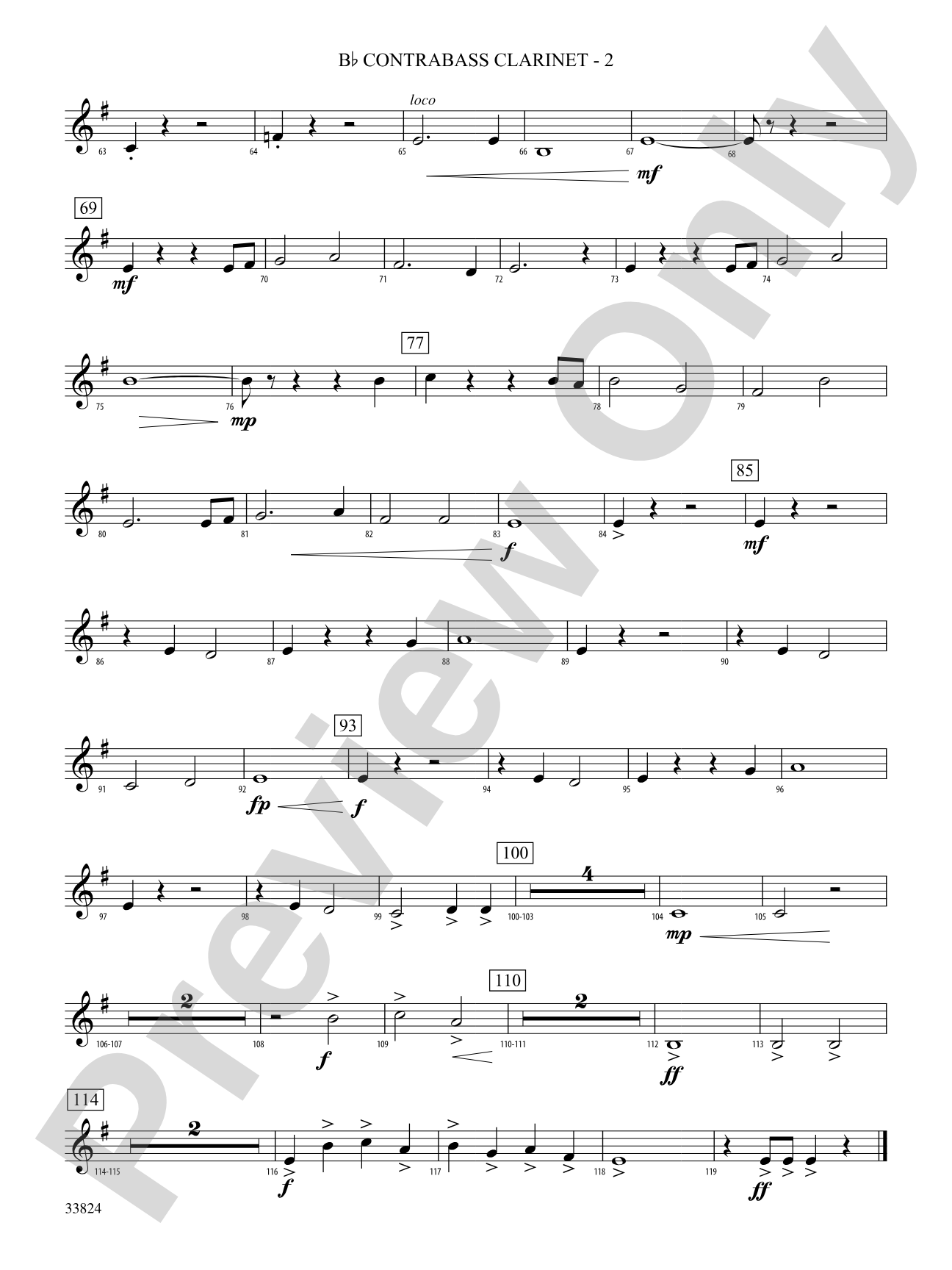 Awake the Iron: (wp) B-flat Contrabass Clarinet