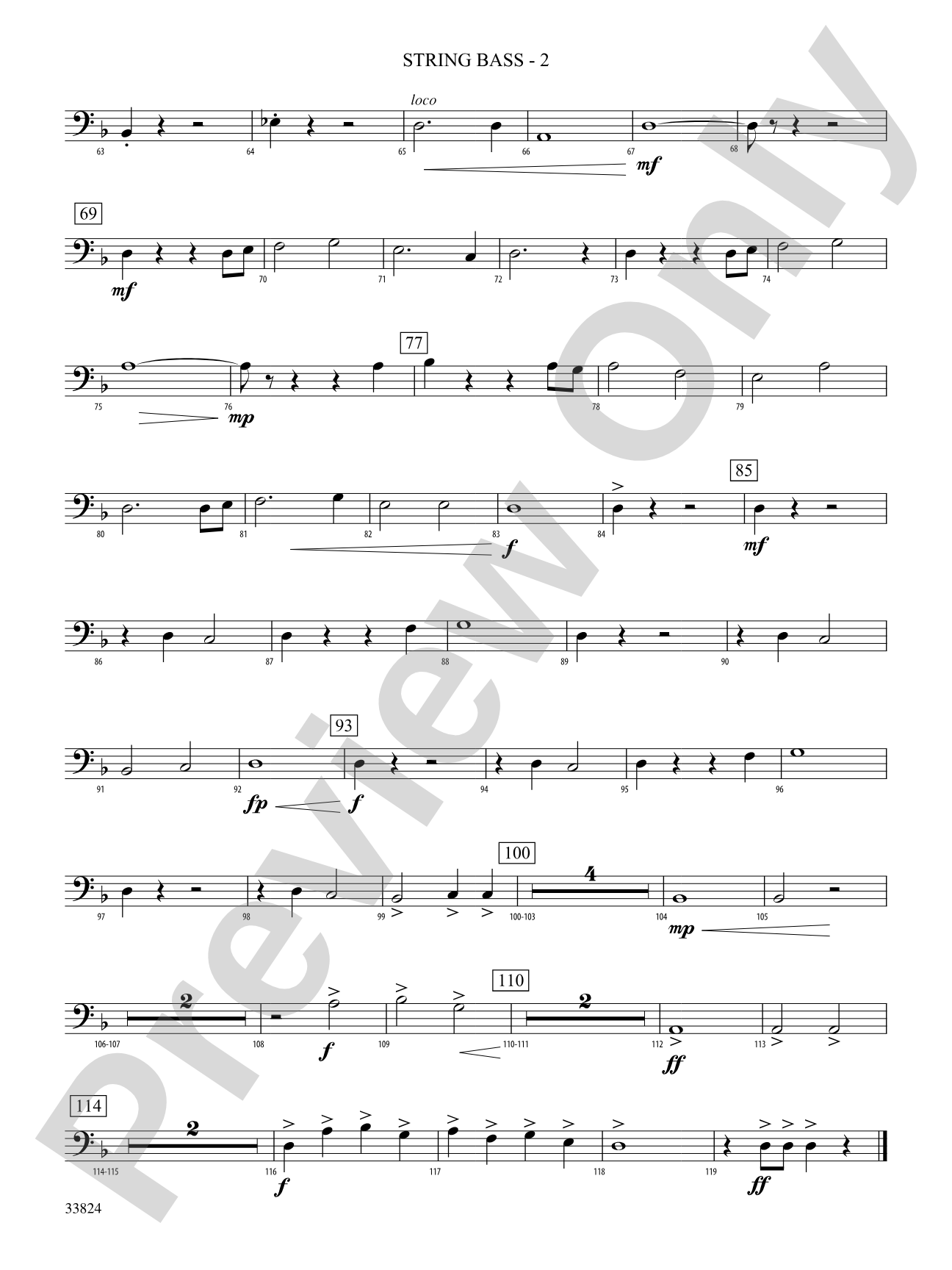 Awake the Iron: (wp) String Bass