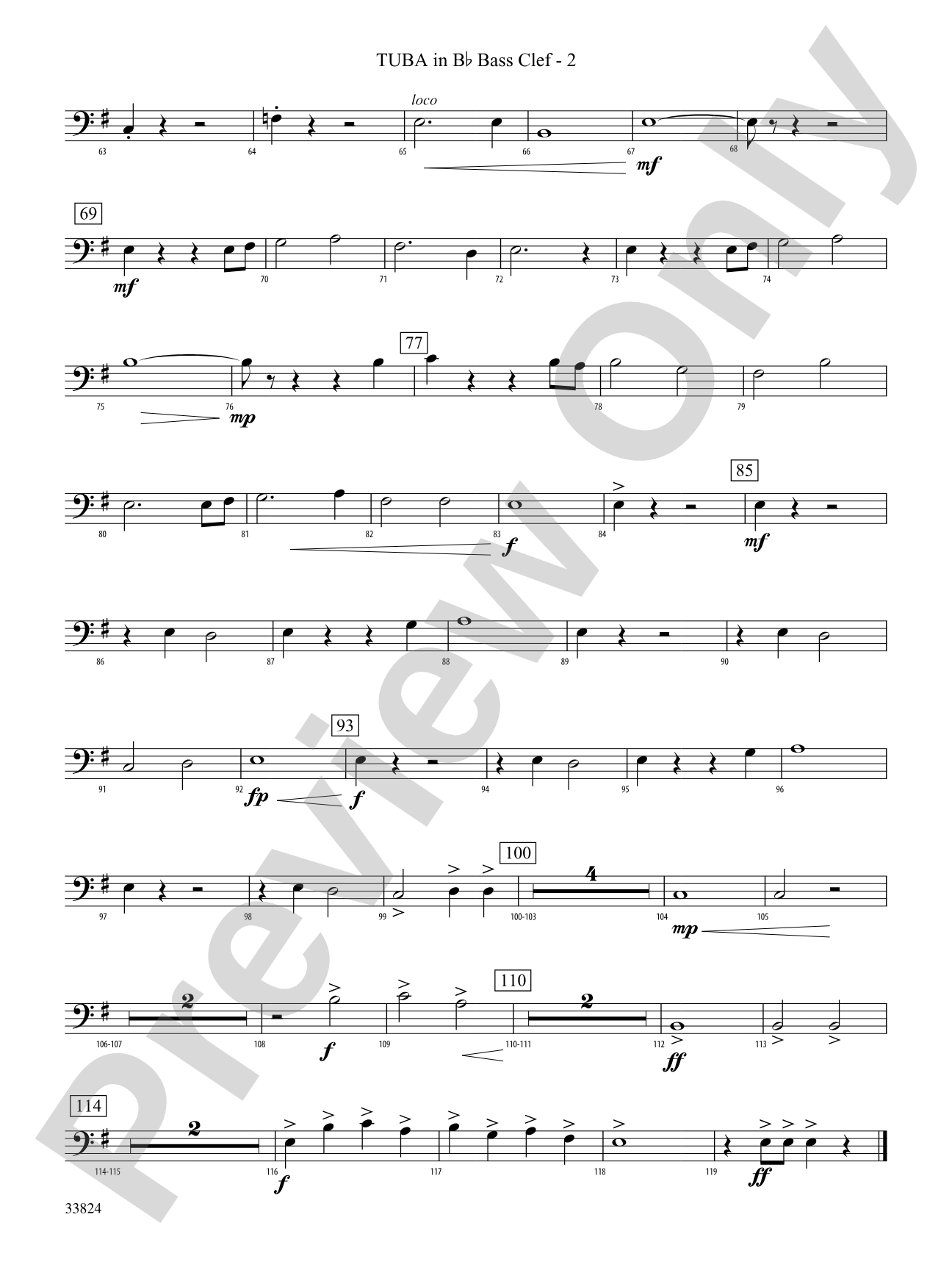 Awake the Iron: (wp) B-flat Tuba B.C.