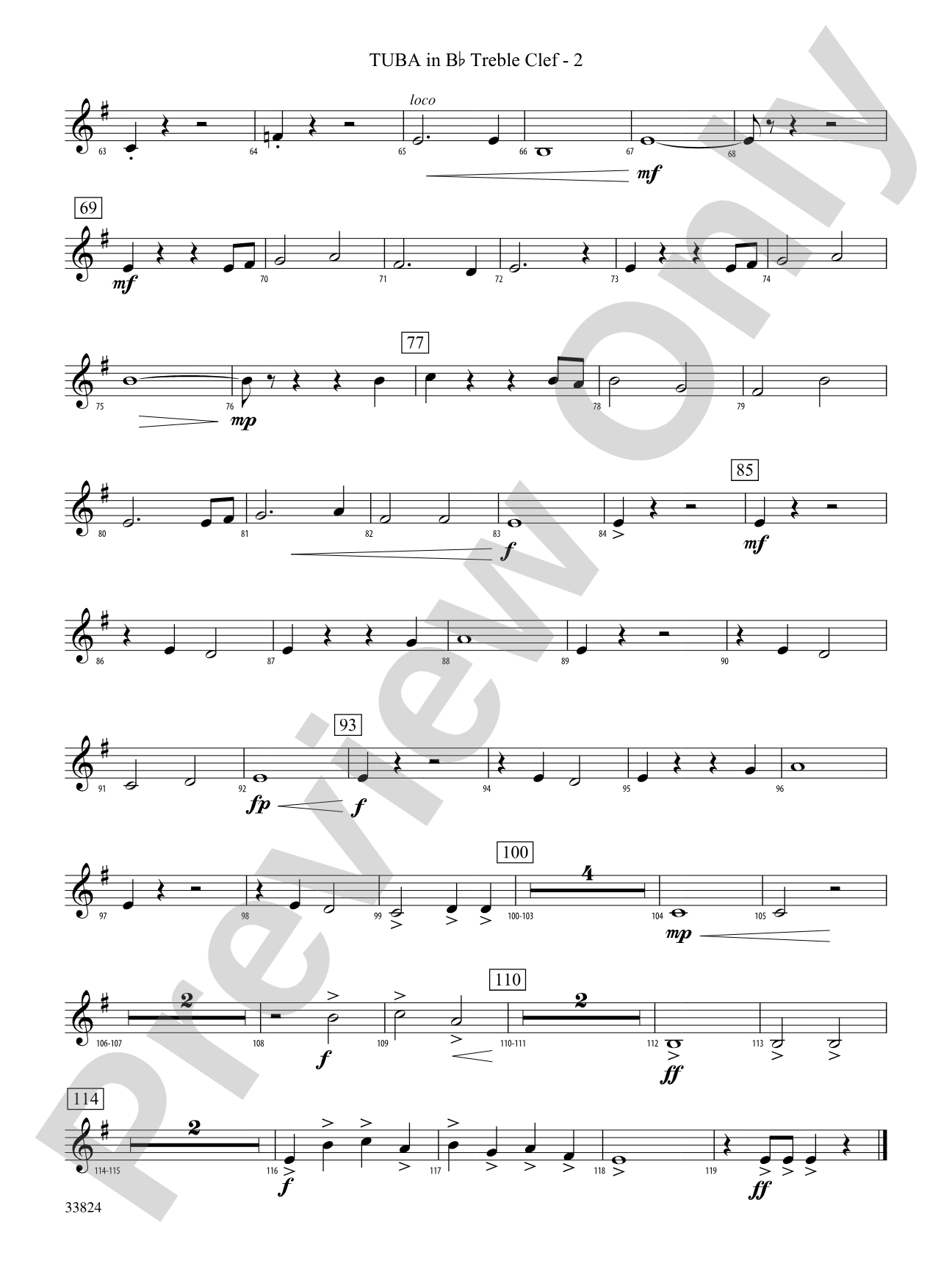 Awake the Iron: (wp) B-flat Tuba T.C.