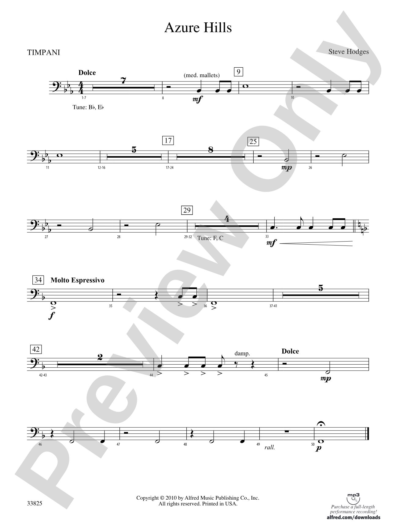 Azure Hills: Timpani