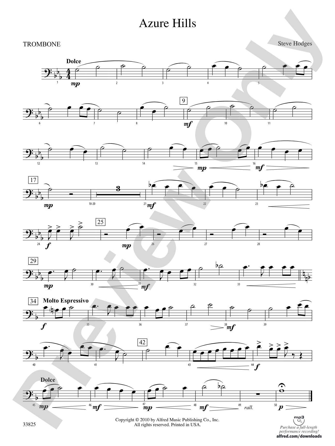 Azure Hills: 1st Trombone