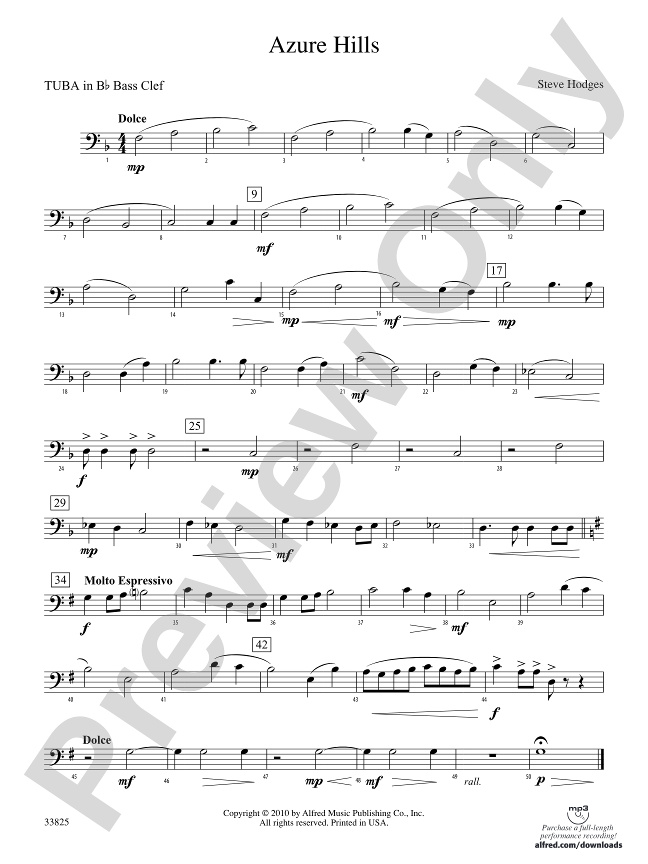 Azure Hills: (wp) B-flat Tuba B.C.
