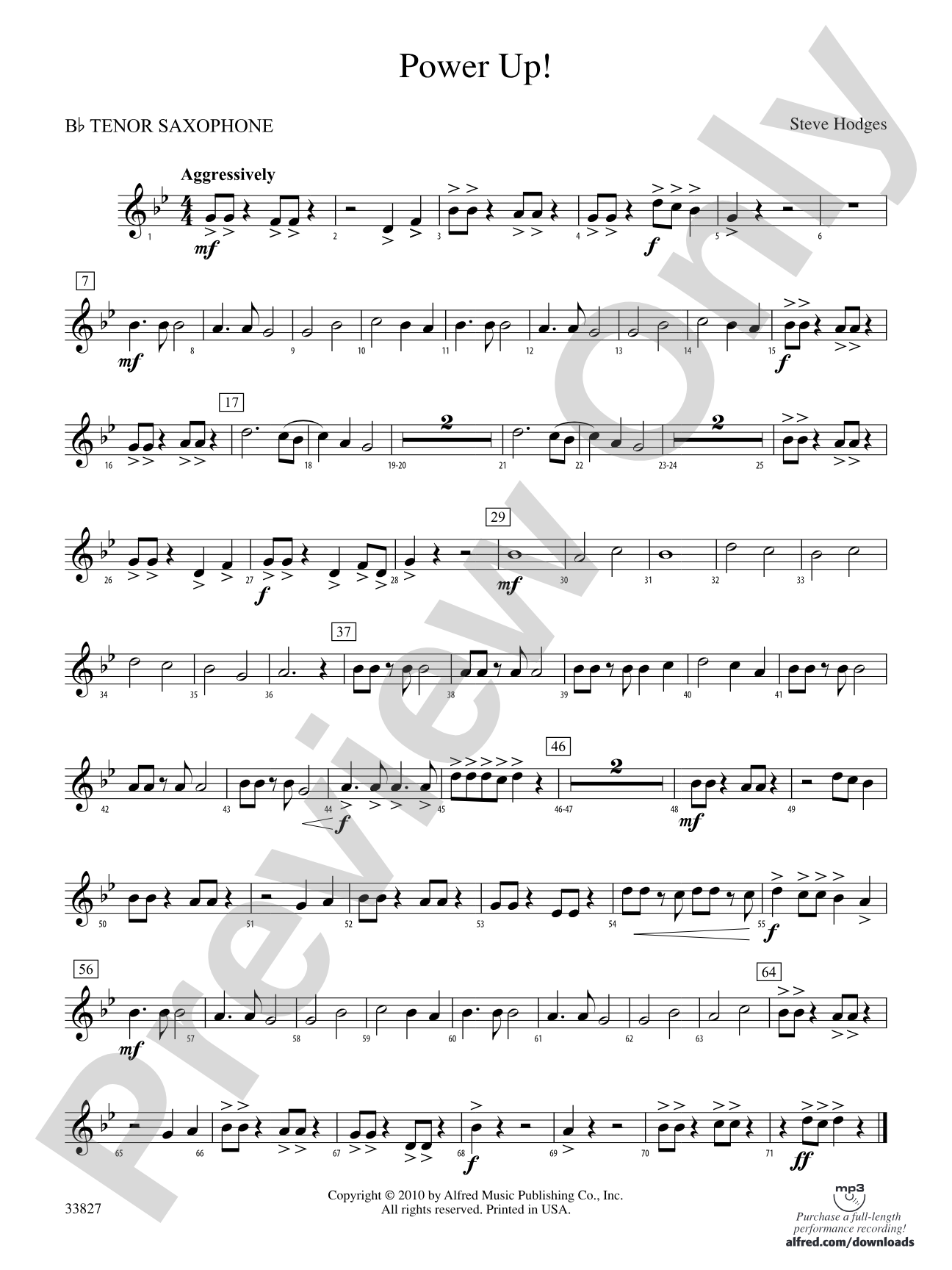 Power Up!: B-flat Tenor Saxophone