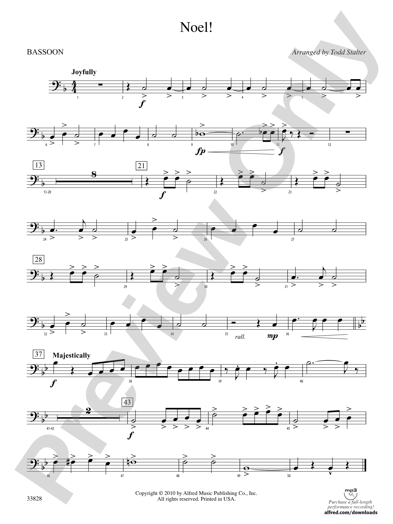 Noel!: Bassoon