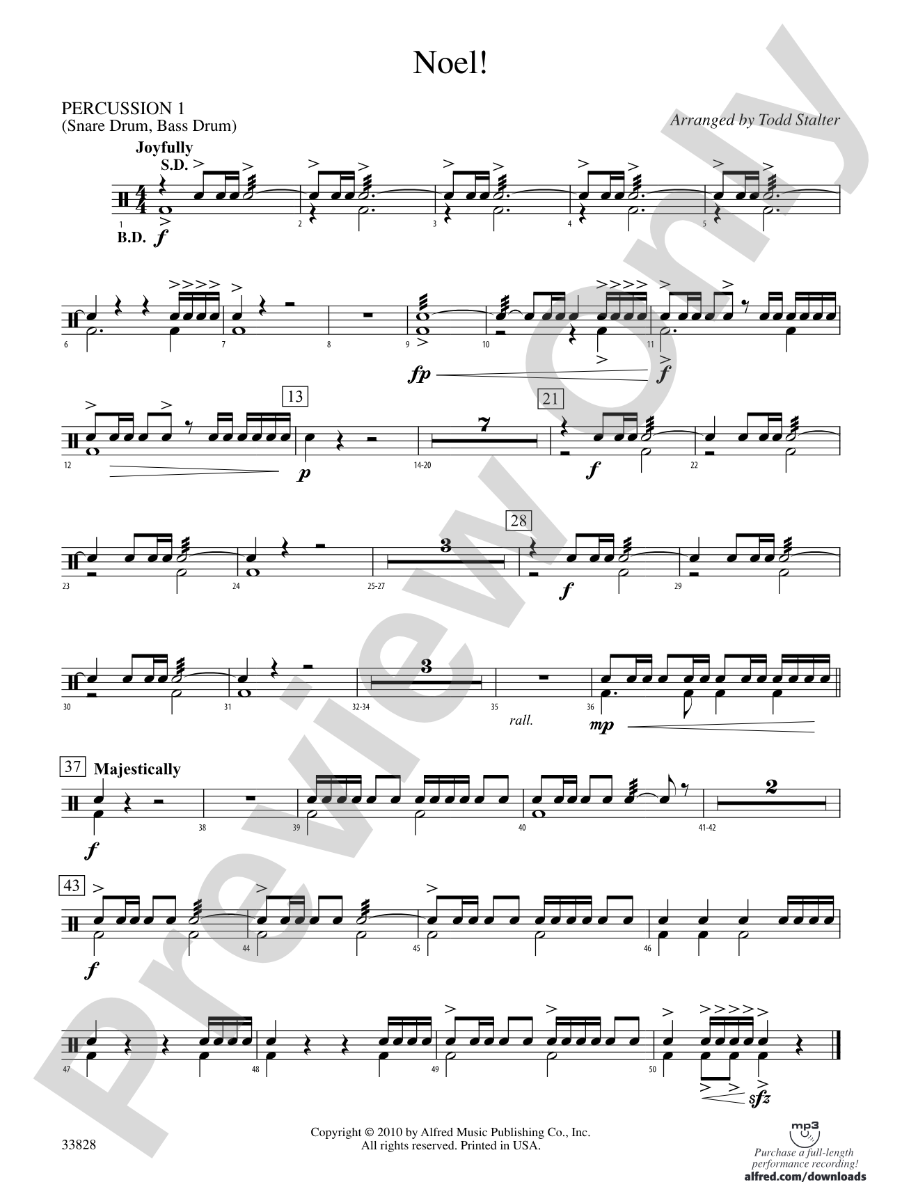 Noel!: 1st Percussion