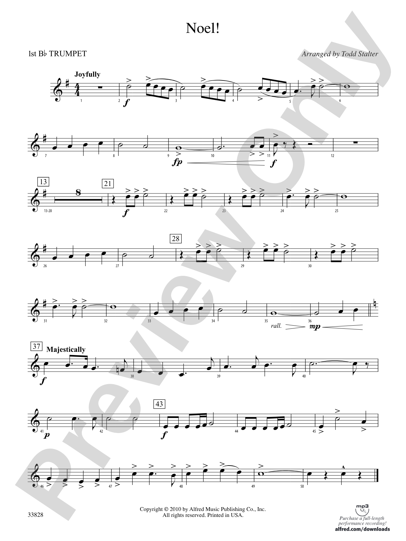 Noel!: 1st B-flat Trumpet
