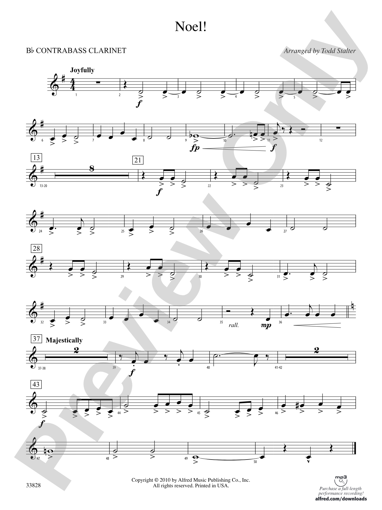 Noel!: (wp) B-flat Contrabass Clarinet