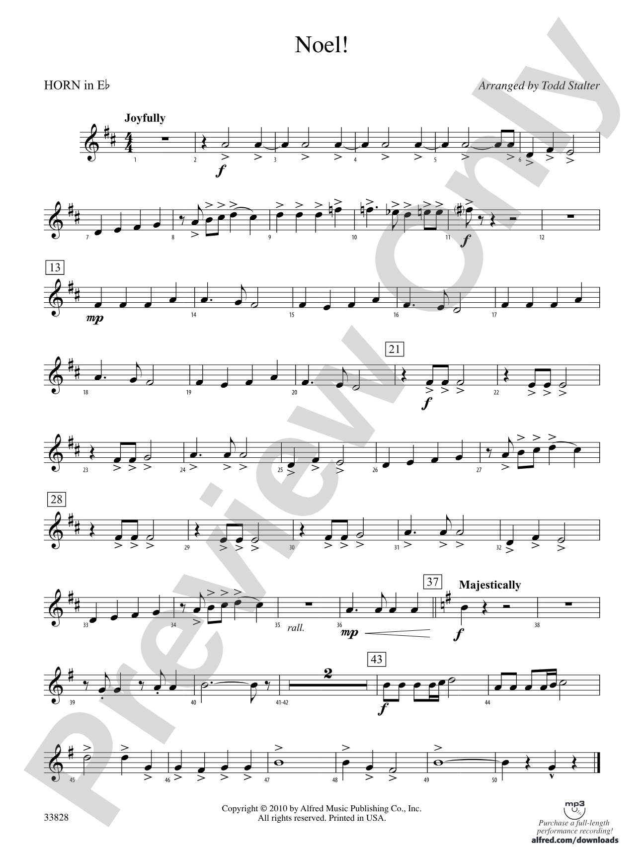Noel!: (wp) 1st Horn in E-flat