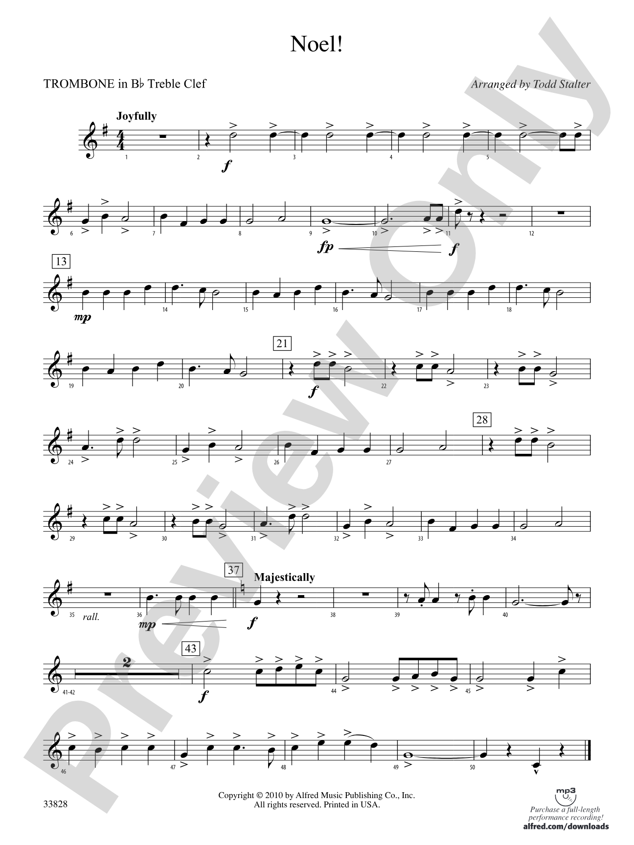 Noel!: (wp) 1st B-flat Trombone T.C.