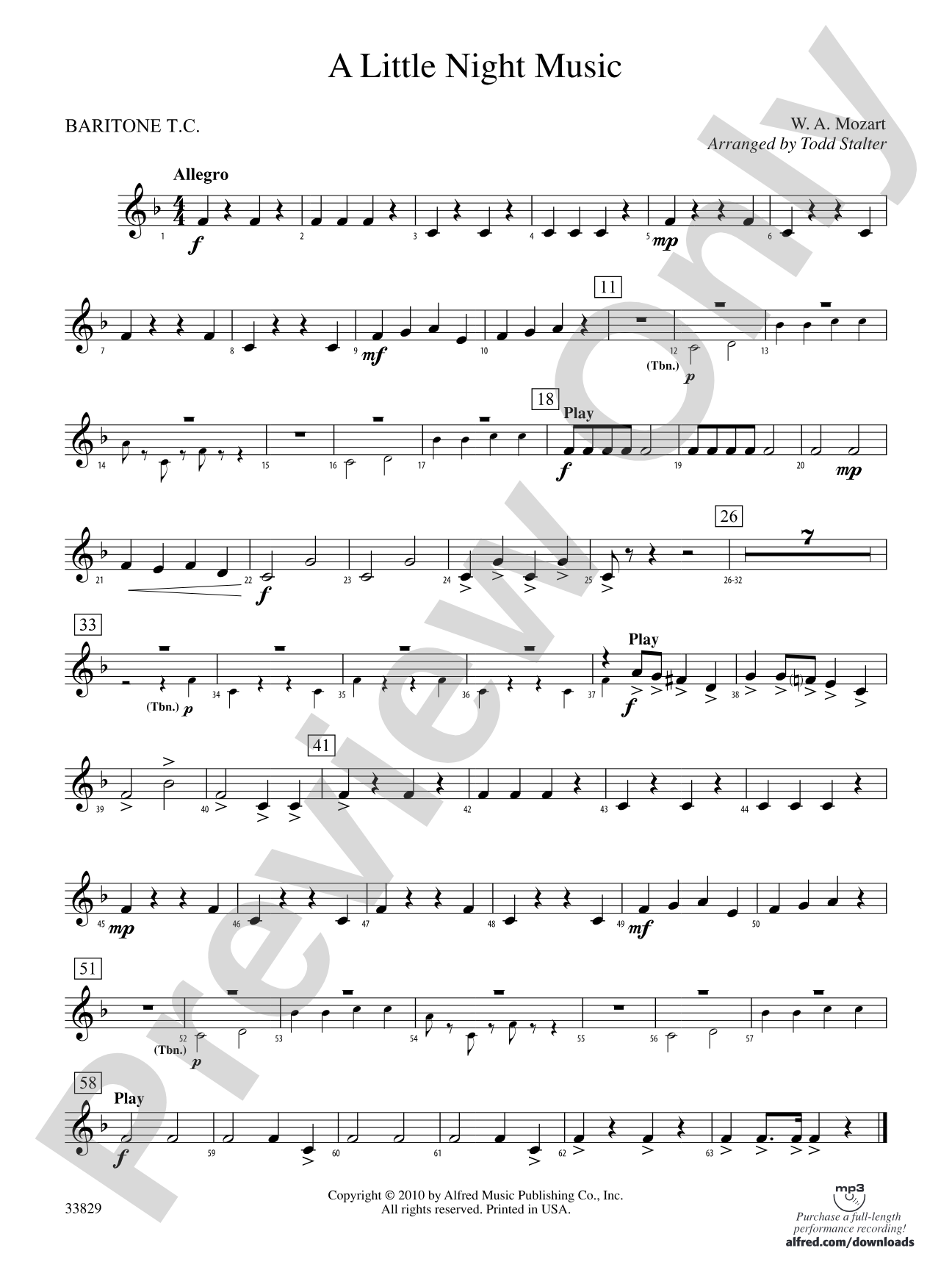 A Little Night Music: Baritone T.C.