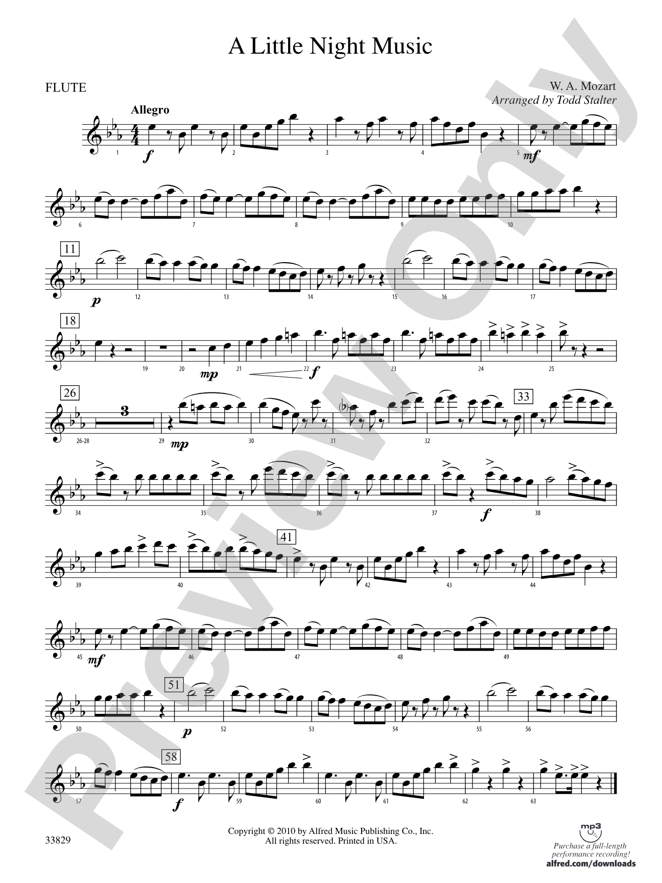 A Little Night Music: Flute