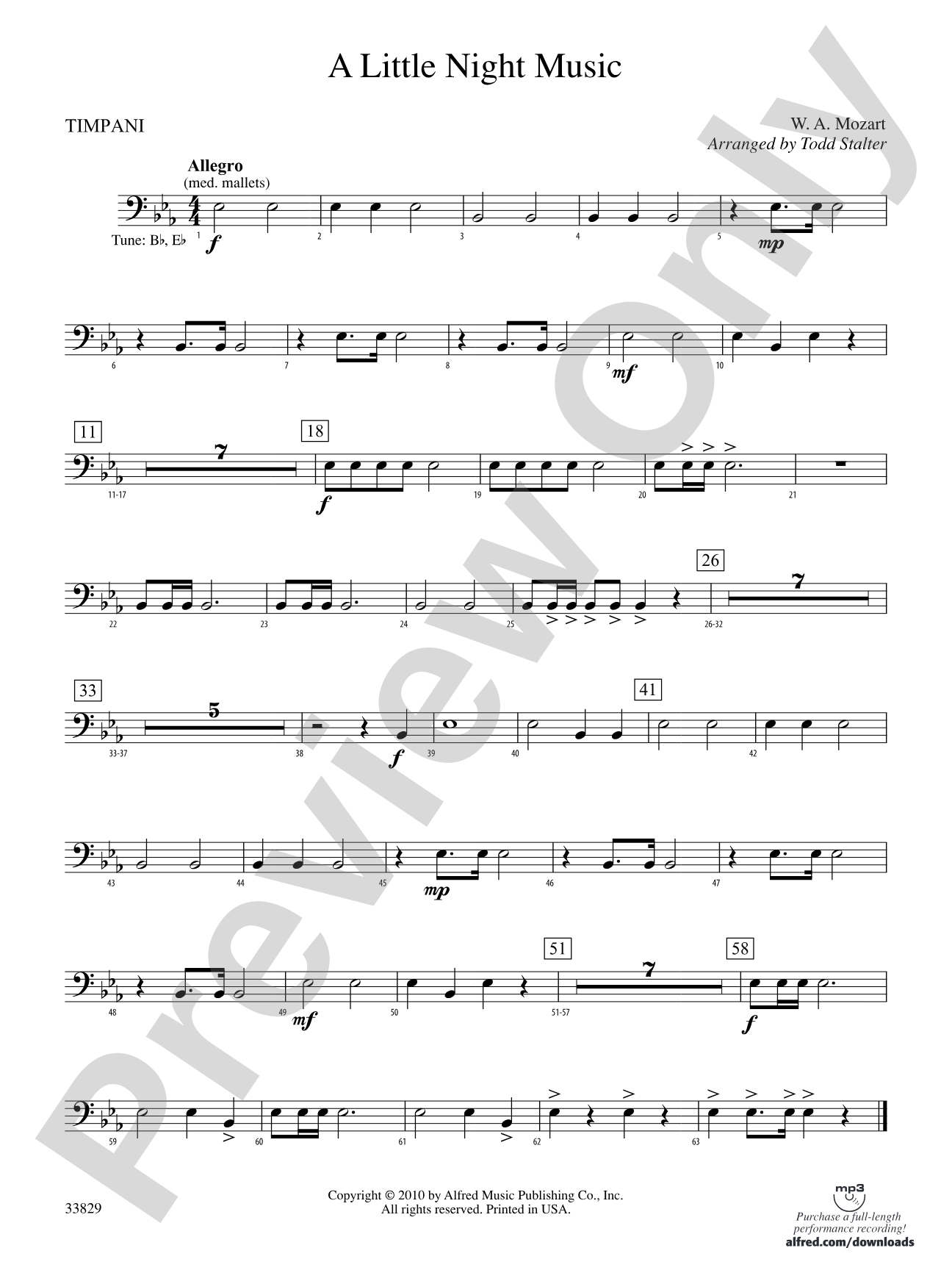 A Little Night Music: Timpani
