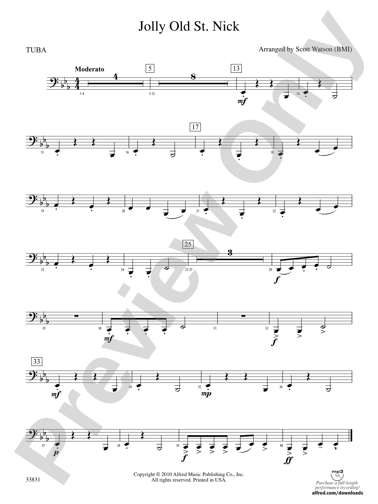 Jolly Old St. Nick: Tuba