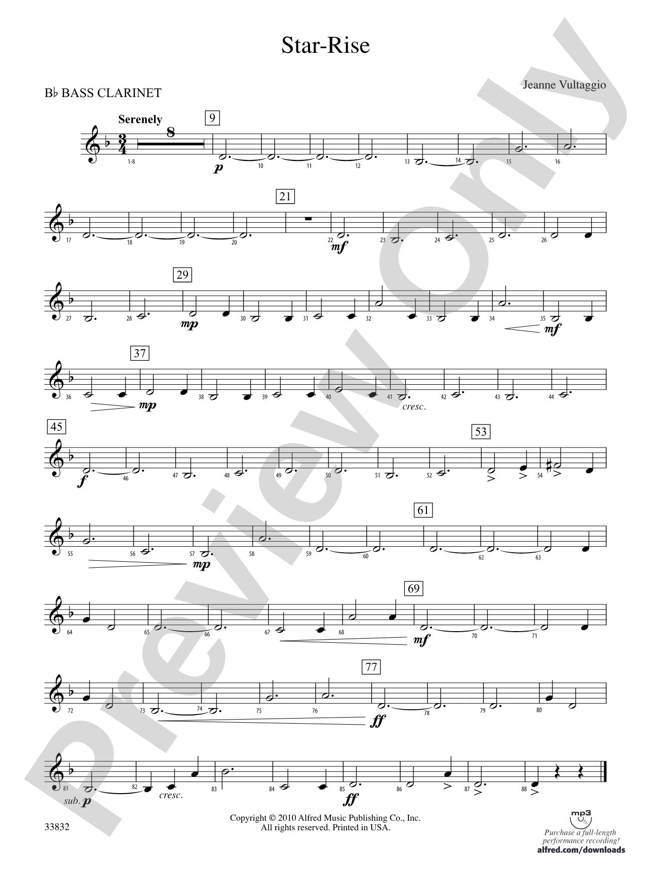 Star-Rise: B-flat Bass Clarinet