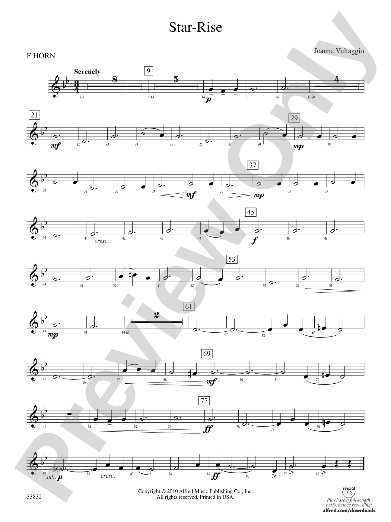 Star-Rise: 1st F Horn