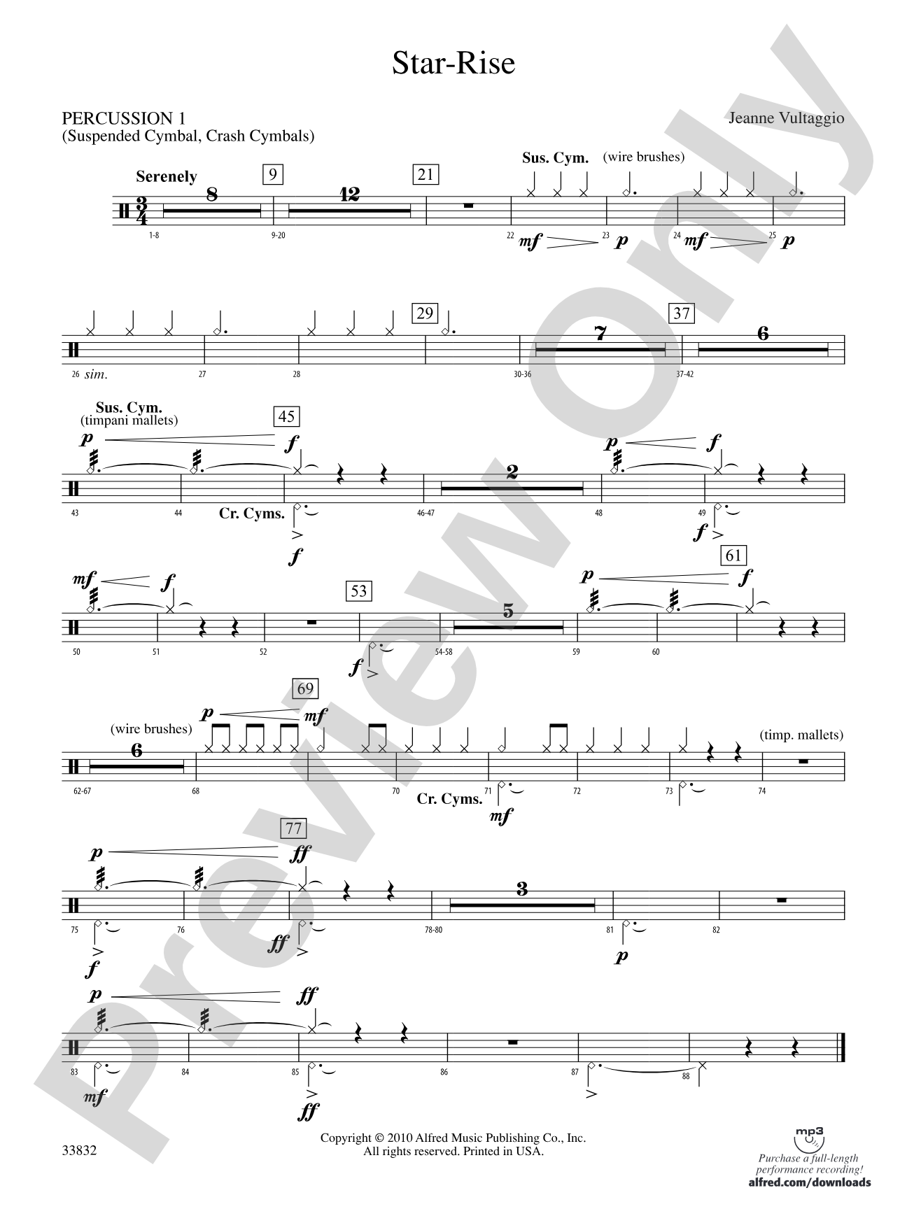 Star-Rise: 1st Percussion