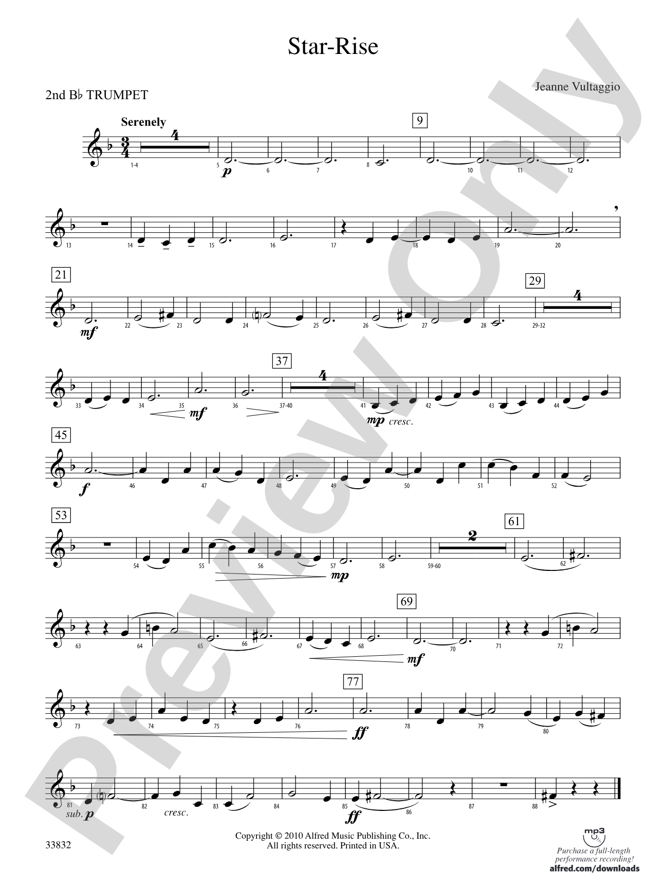 Star-Rise: 2nd B-flat Trumpet