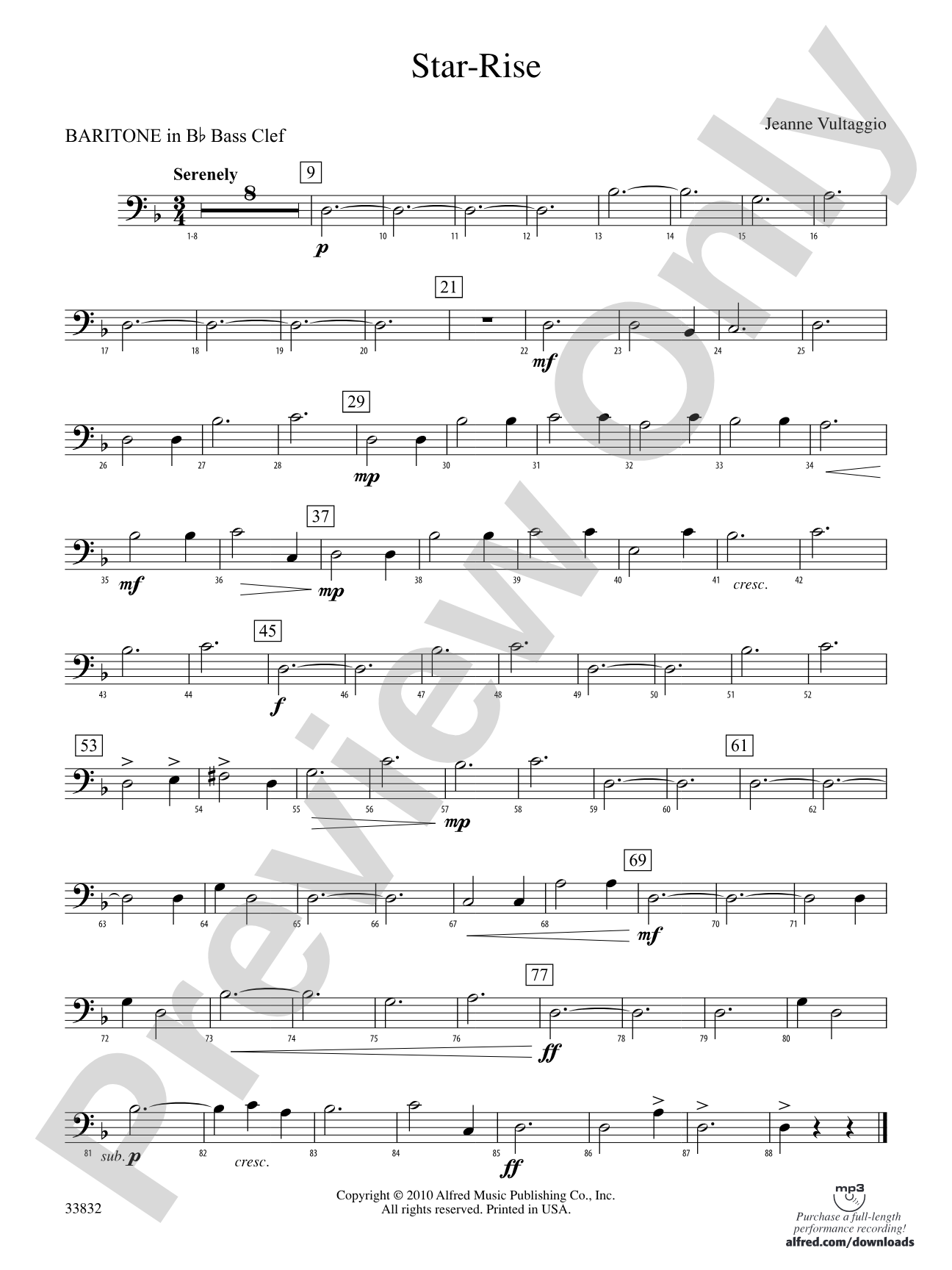Star-Rise: (wp) B-flat Baritone B.C.