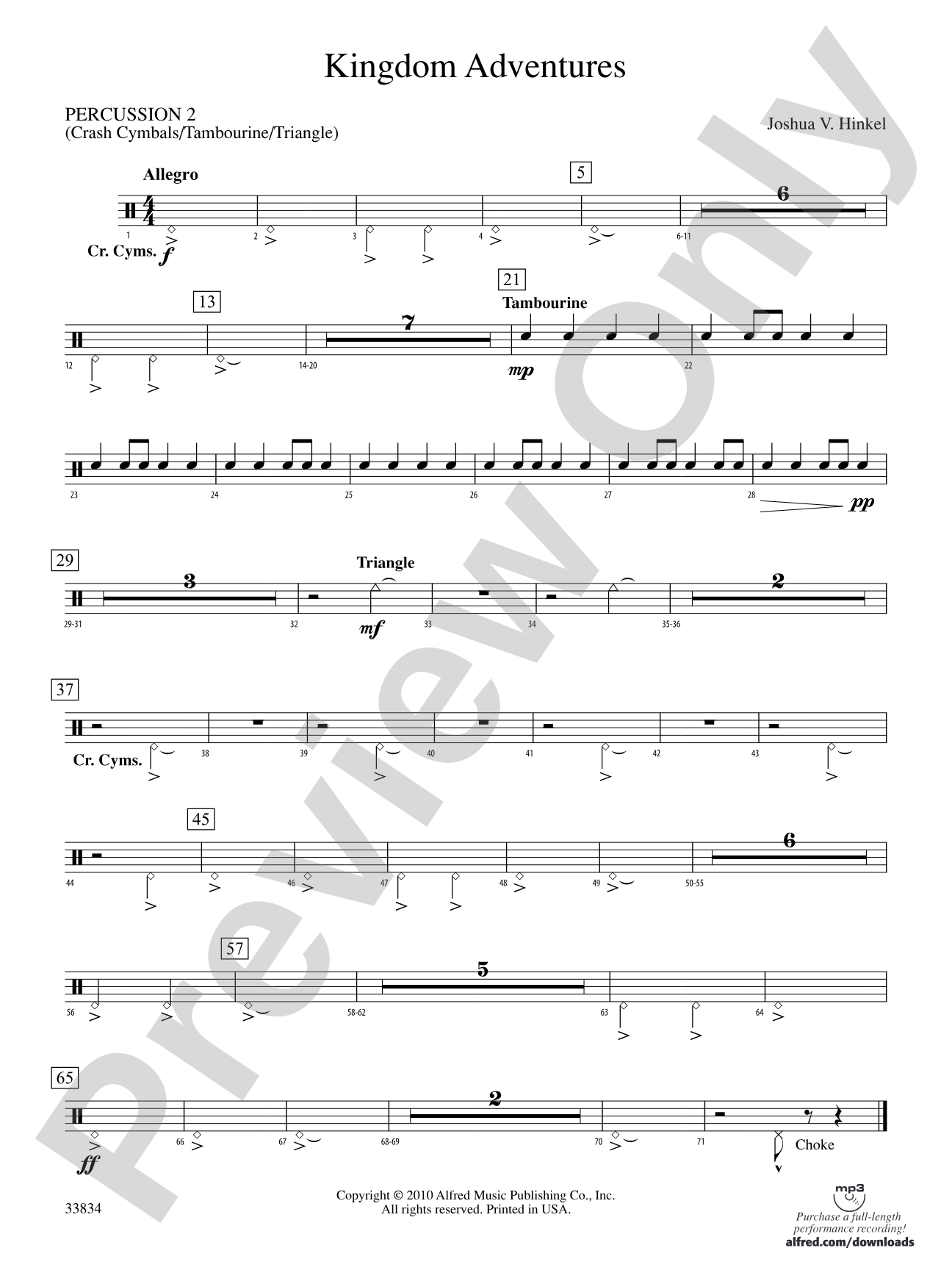 Kingdom Adventures: 2nd Percussion