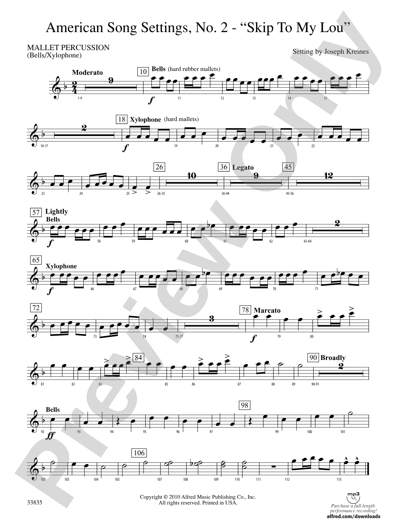 American Song Settings, No. 2: Mallets