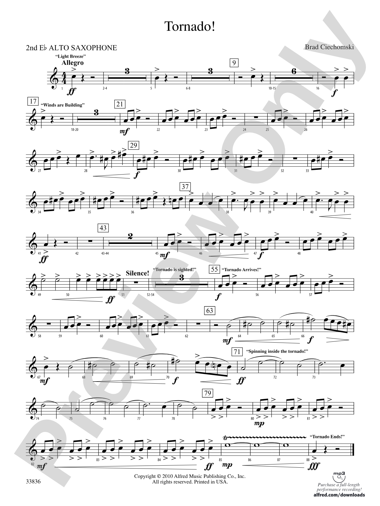 Tornado!: 2nd E-flat Alto Saxophone