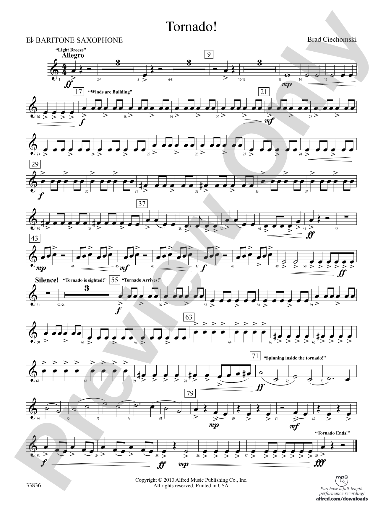 Tornado!: E-flat Baritone Saxophone