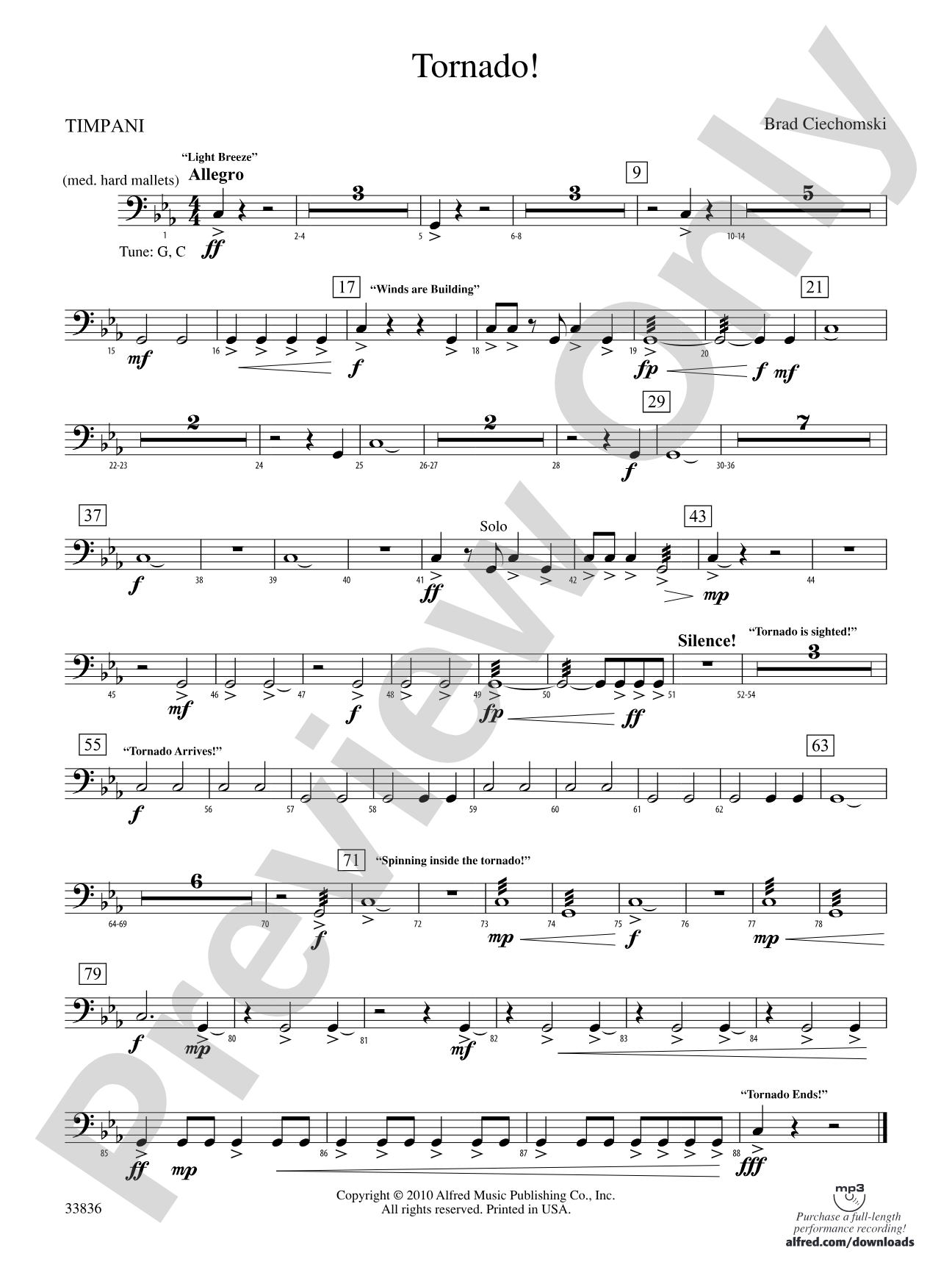 Tornado!: Timpani