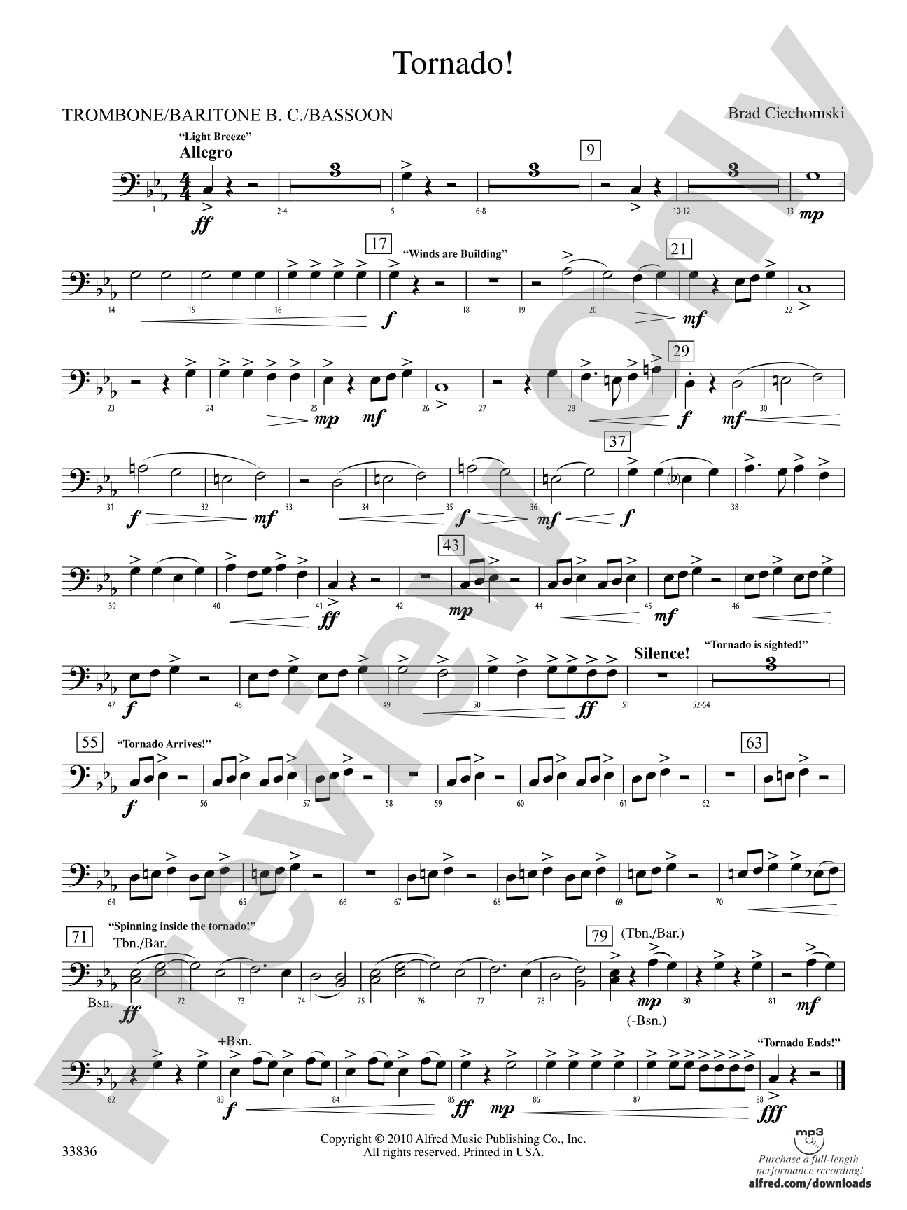 Tornado!: 1st Trombone