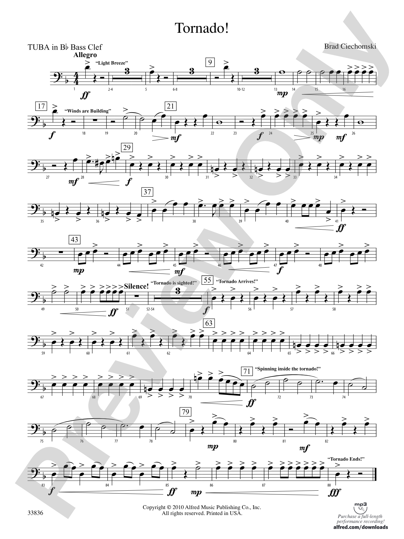 Tornado!: (wp) B-flat Tuba B.C.
