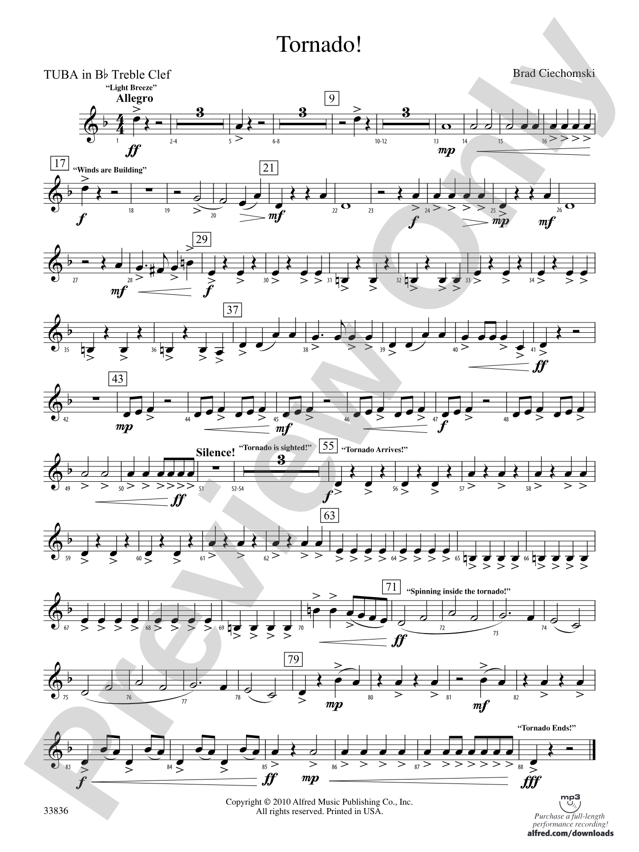 Tornado!: (wp) B-flat Tuba T.C.