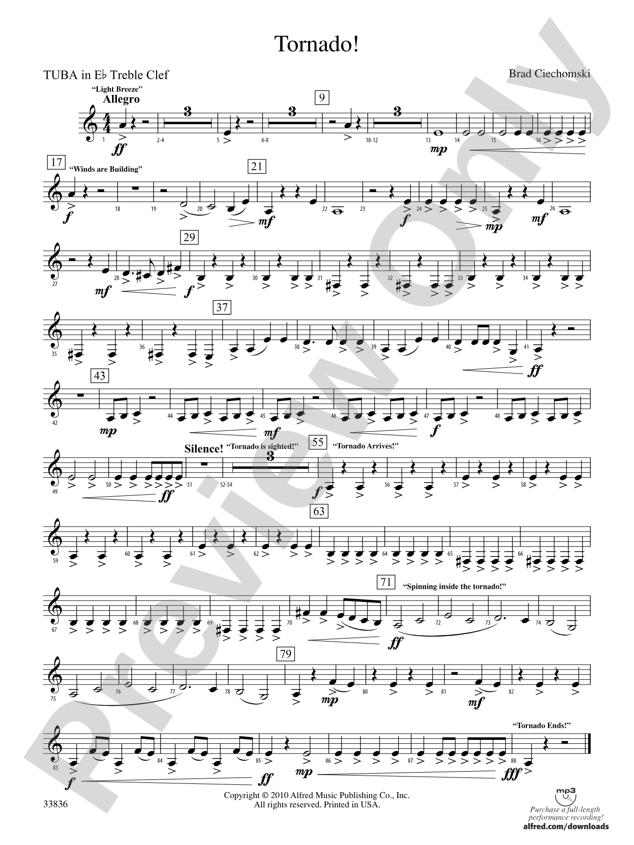 Tornado!: (wp) E-flat Tuba T.C.
