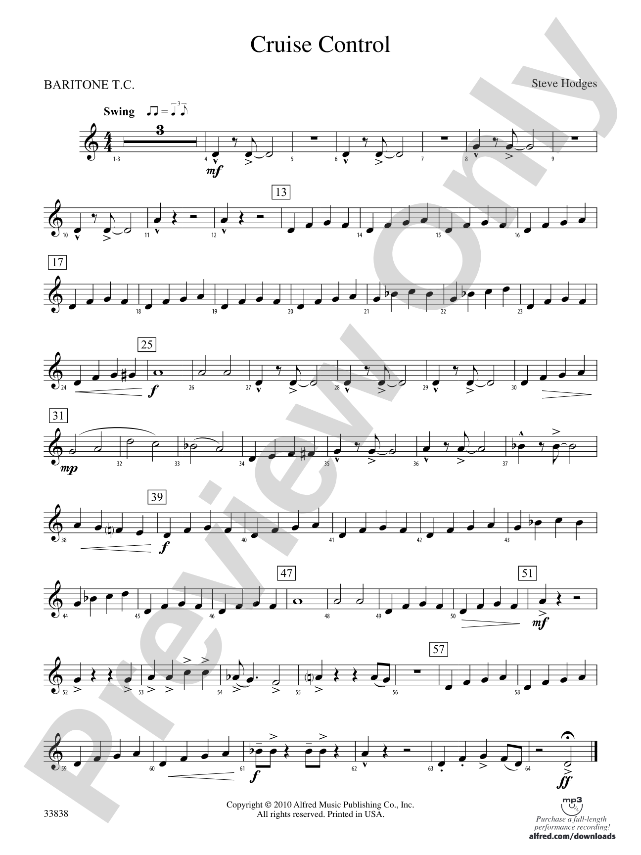 Cruise Control: Baritone T.C.
