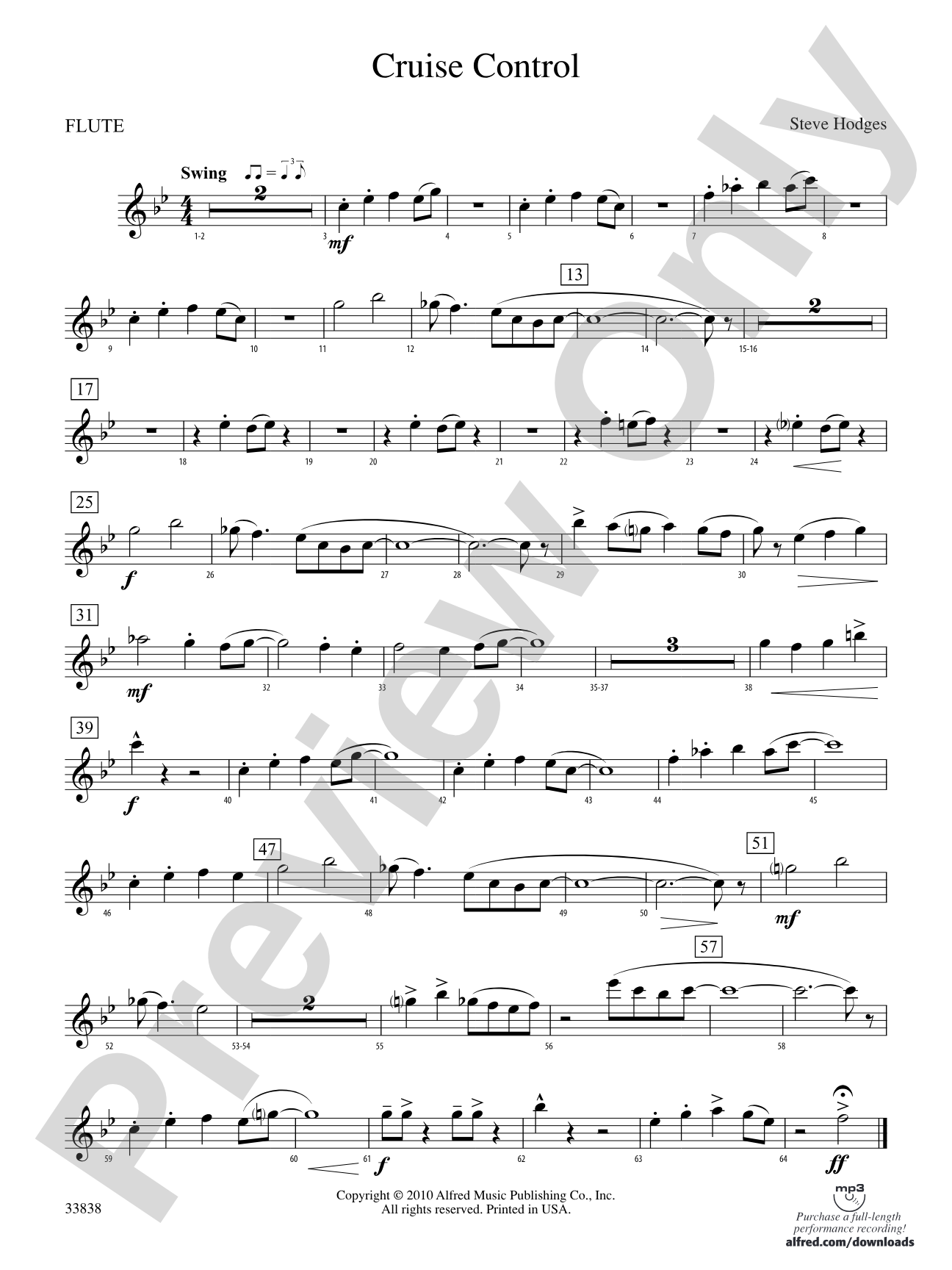 Cruise Control: Flute