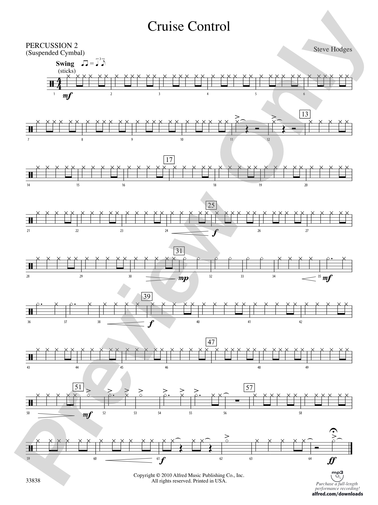 Cruise Control: 2nd Percussion