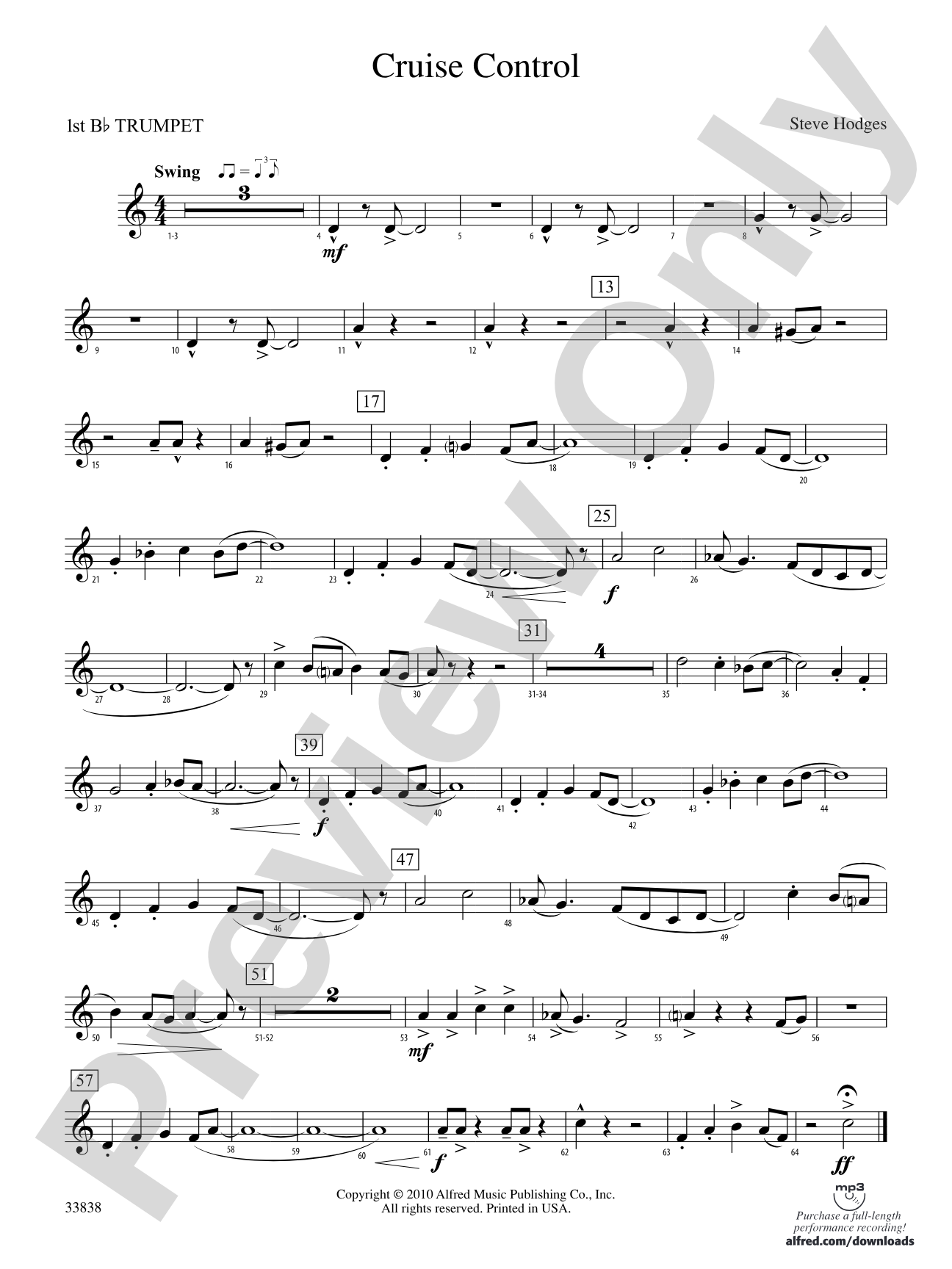 Cruise Control: 1st B-flat Trumpet