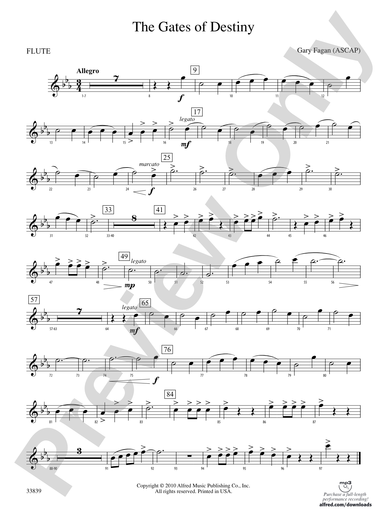 The Gates of Destiny: Flute