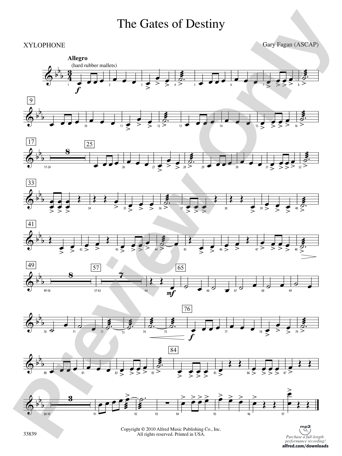 The Gates of Destiny: Xylophone