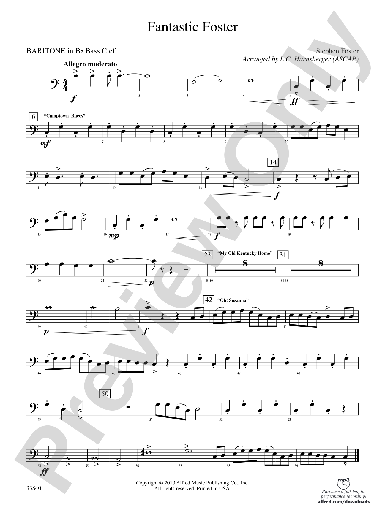 Fantastic Foster: (wp) B-flat Baritone B.C.
