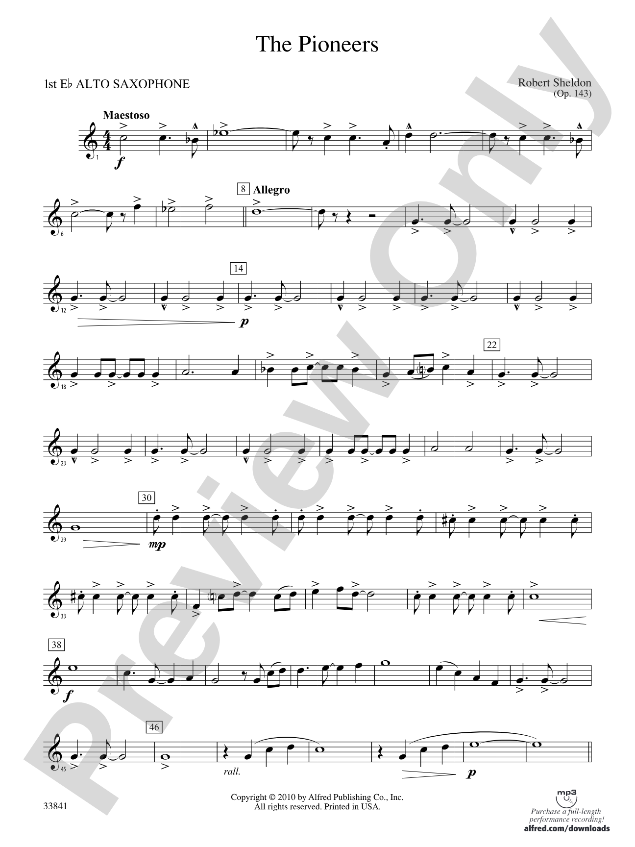The Pioneers: E-flat Alto Saxophone