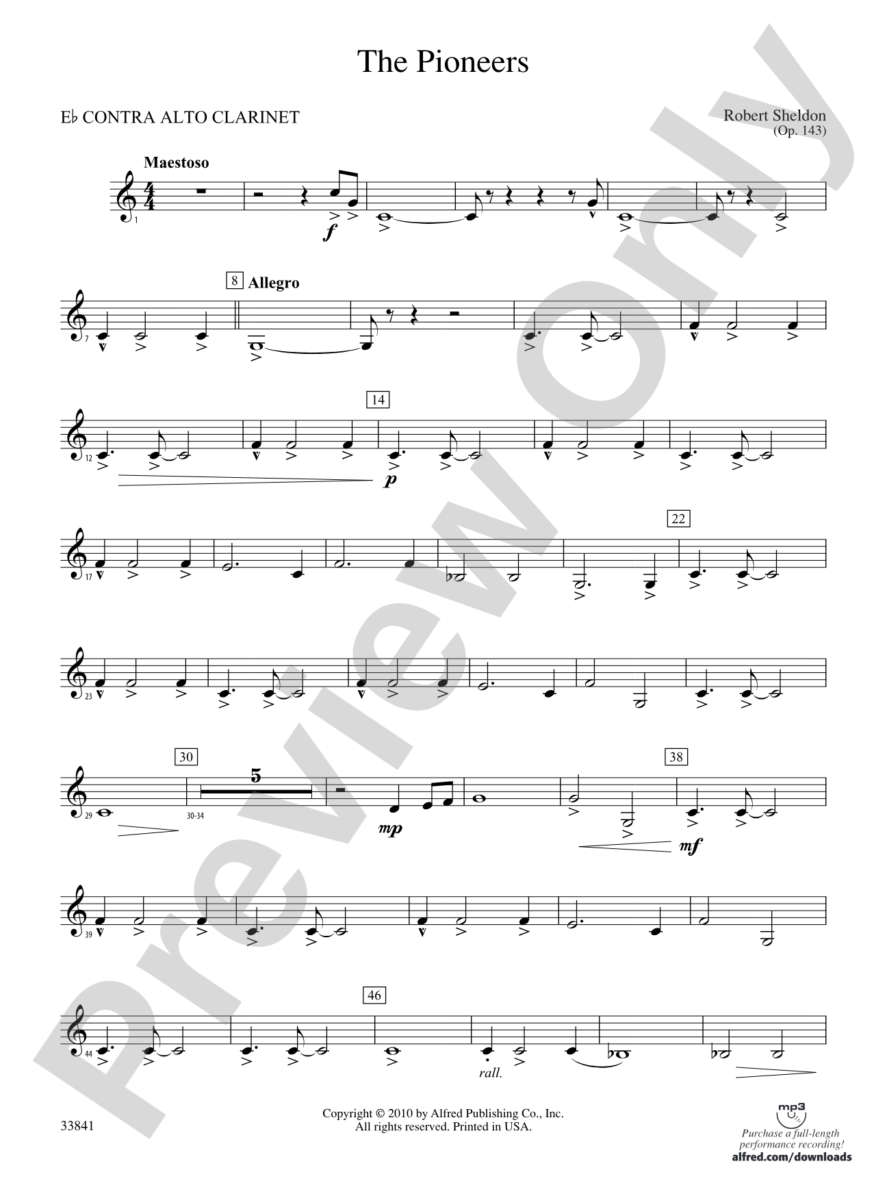 The Pioneers: (wp) E-flat Contrabass Clarinet