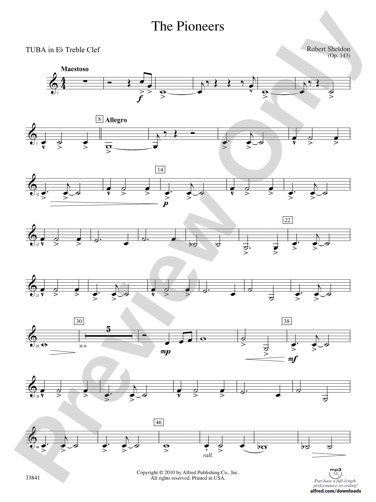 The Pioneers: (wp) E-flat Tuba T.C.