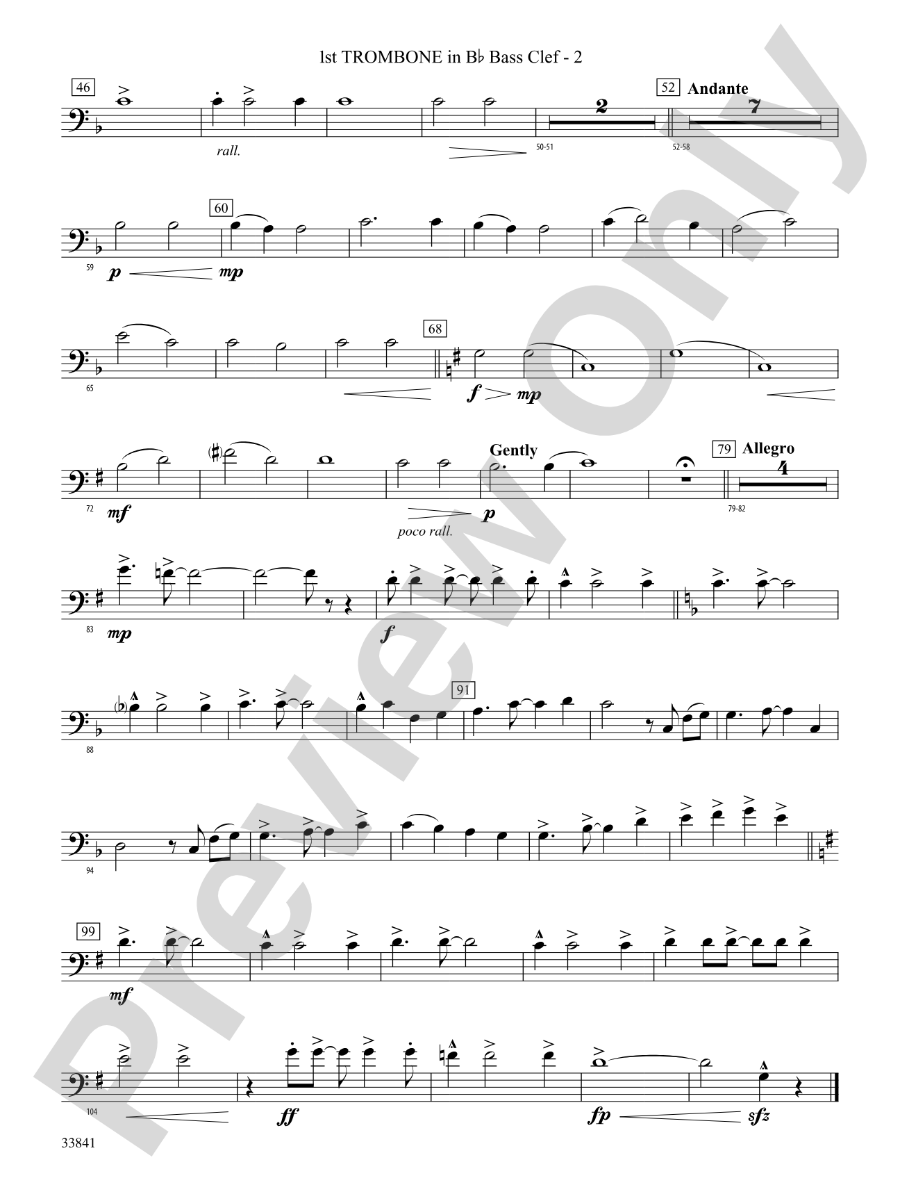 The Pioneers: (wp) 1st B-flat Trombone B.C.