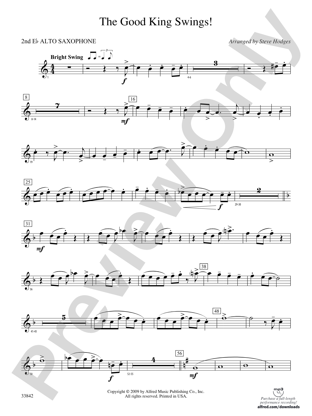 The Good King Swings!: 2nd E-flat Alto Saxophone