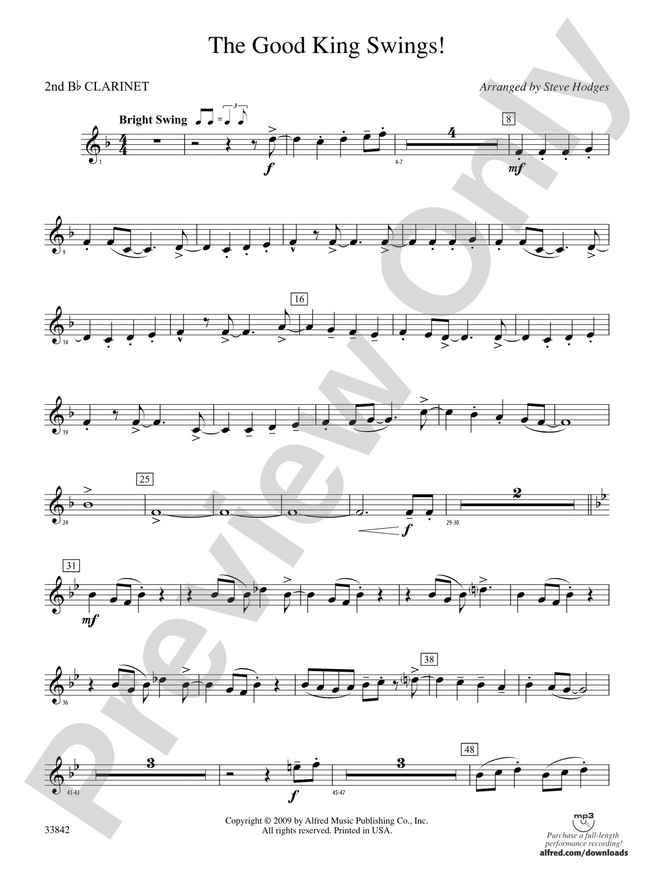 The Good King Swings!: 2nd B-flat Clarinet