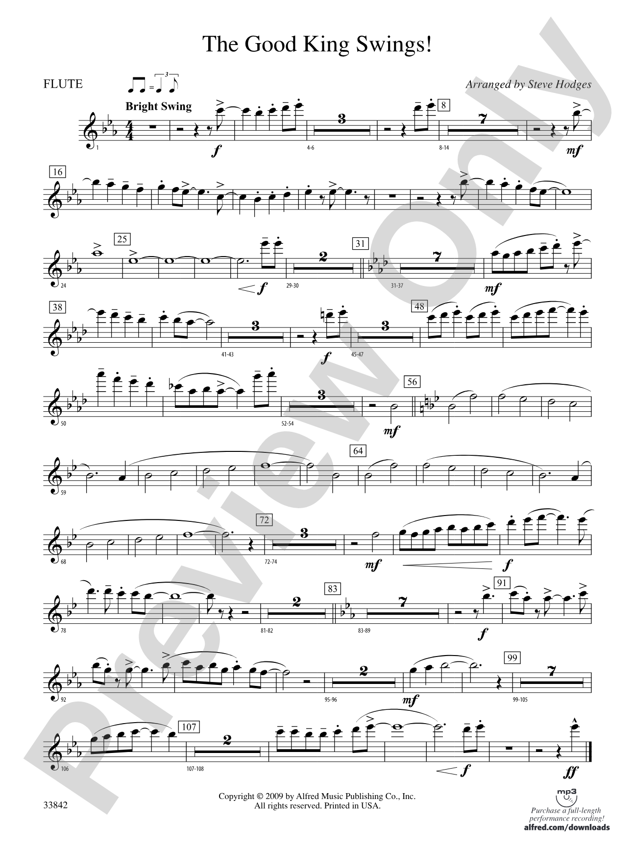 The Good King Swings!: Flute