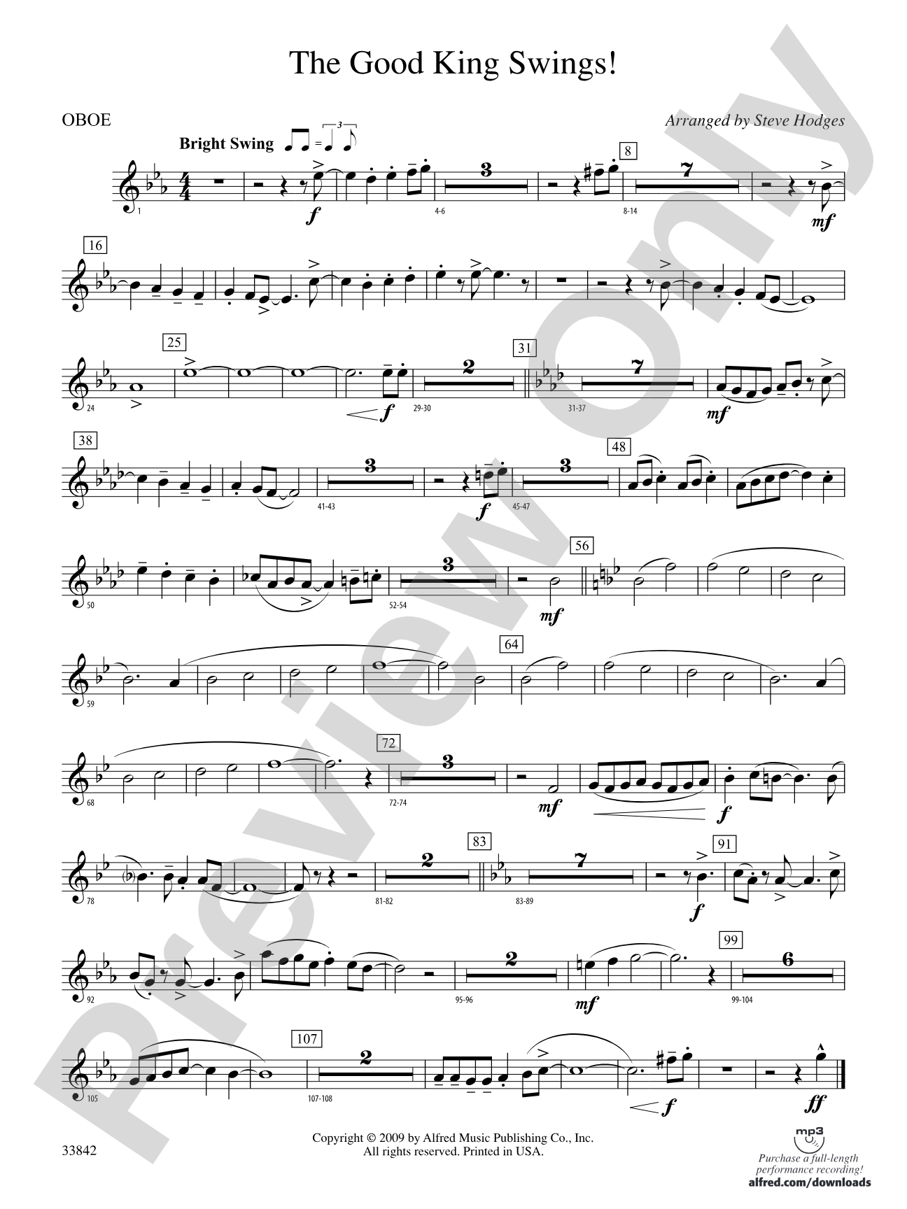 The Good King Swings!: Oboe