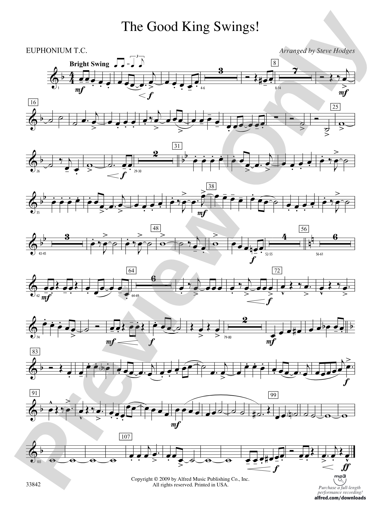 The Good King Swings!: (wp) Baritone T.C.