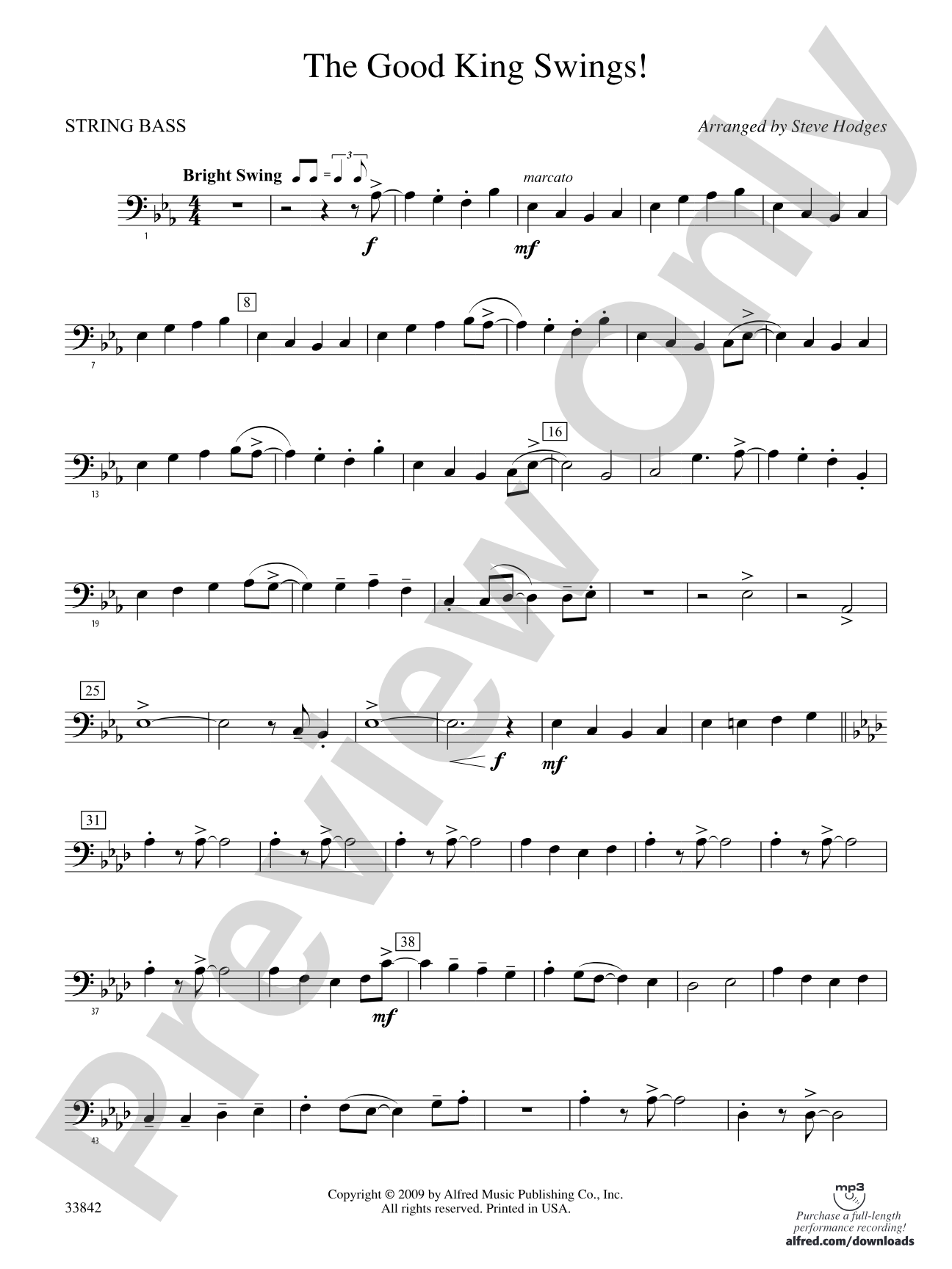 The Good King Swings!: (wp) String Bass