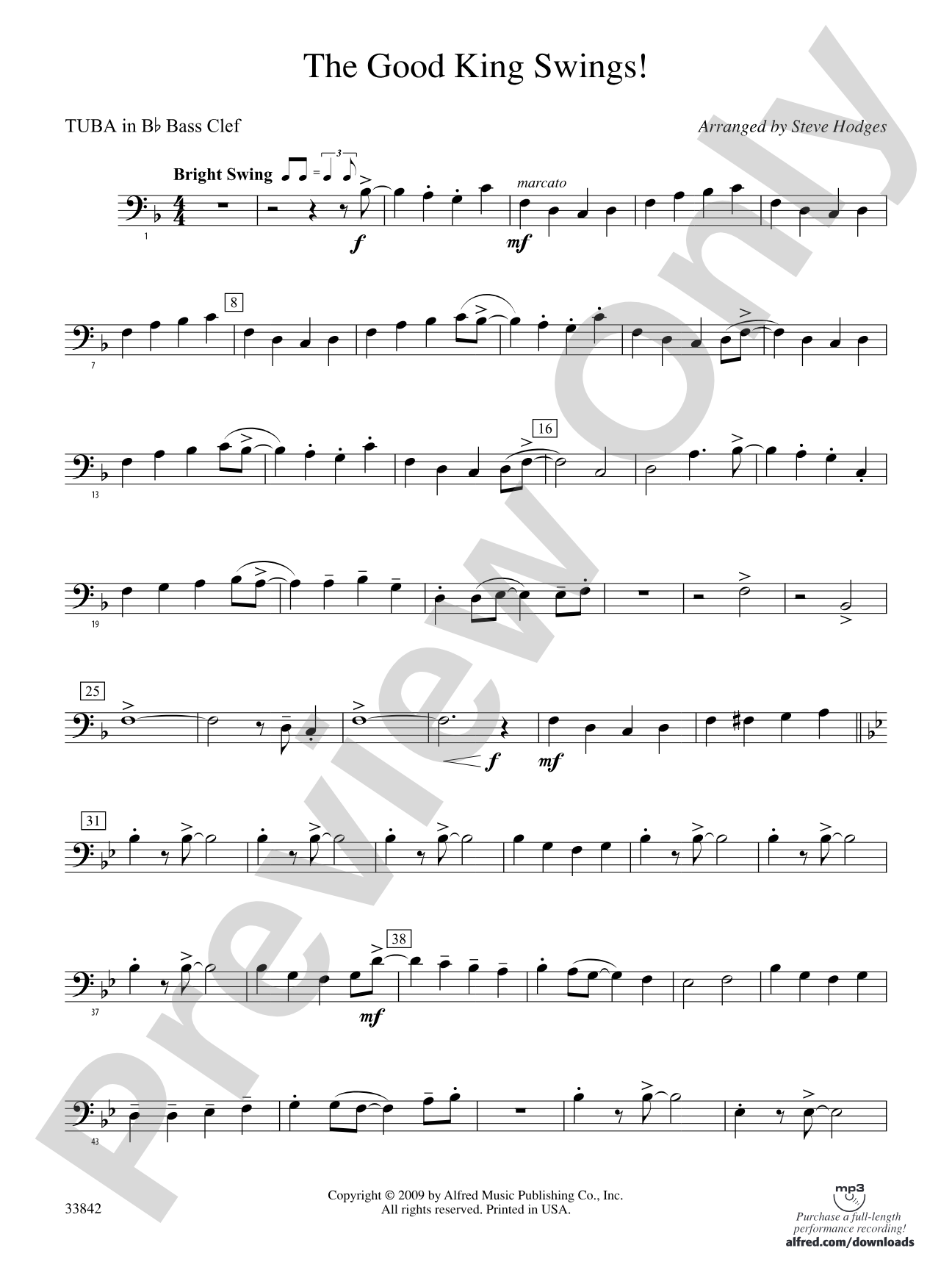 The Good King Swings!: (wp) B-flat Tuba B.C.